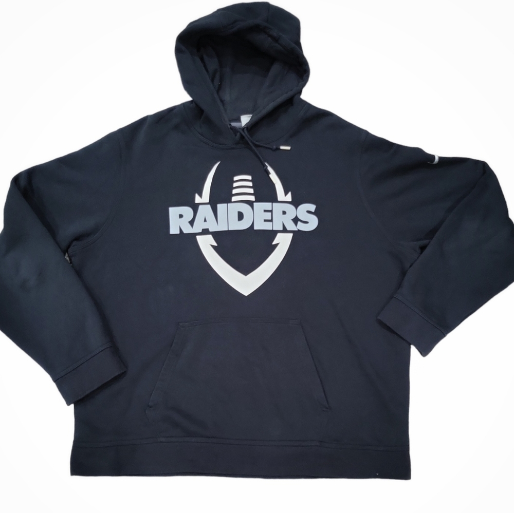 Nike NFL Raiders Black Hoodie Sweatshirt Size XXL